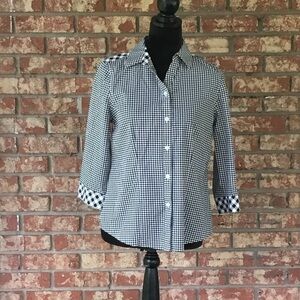 Chico’s Black and white Blouse